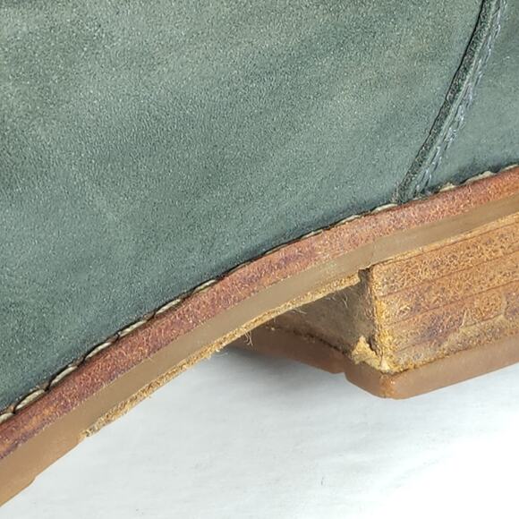 Olukai Women's Holo Lio II US11 Dark Green Leather Back Zip Tall Riding Boots - Picture 15 of 16